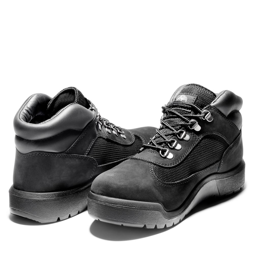 Tenisi Timberland Barbati Negrii - Waterproof Field Boots - Romania - HDBANZ187